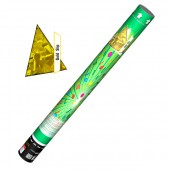 Пневмохлопушка 60 см, прямоугольники золото - Купить конфетти в Туле | серпантин - хлопушки